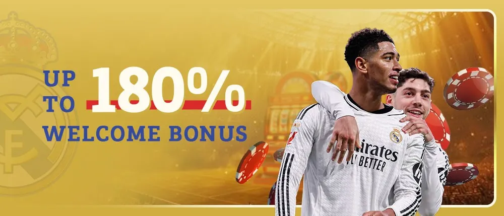 Rmadrid88 180% Welcome Bonus